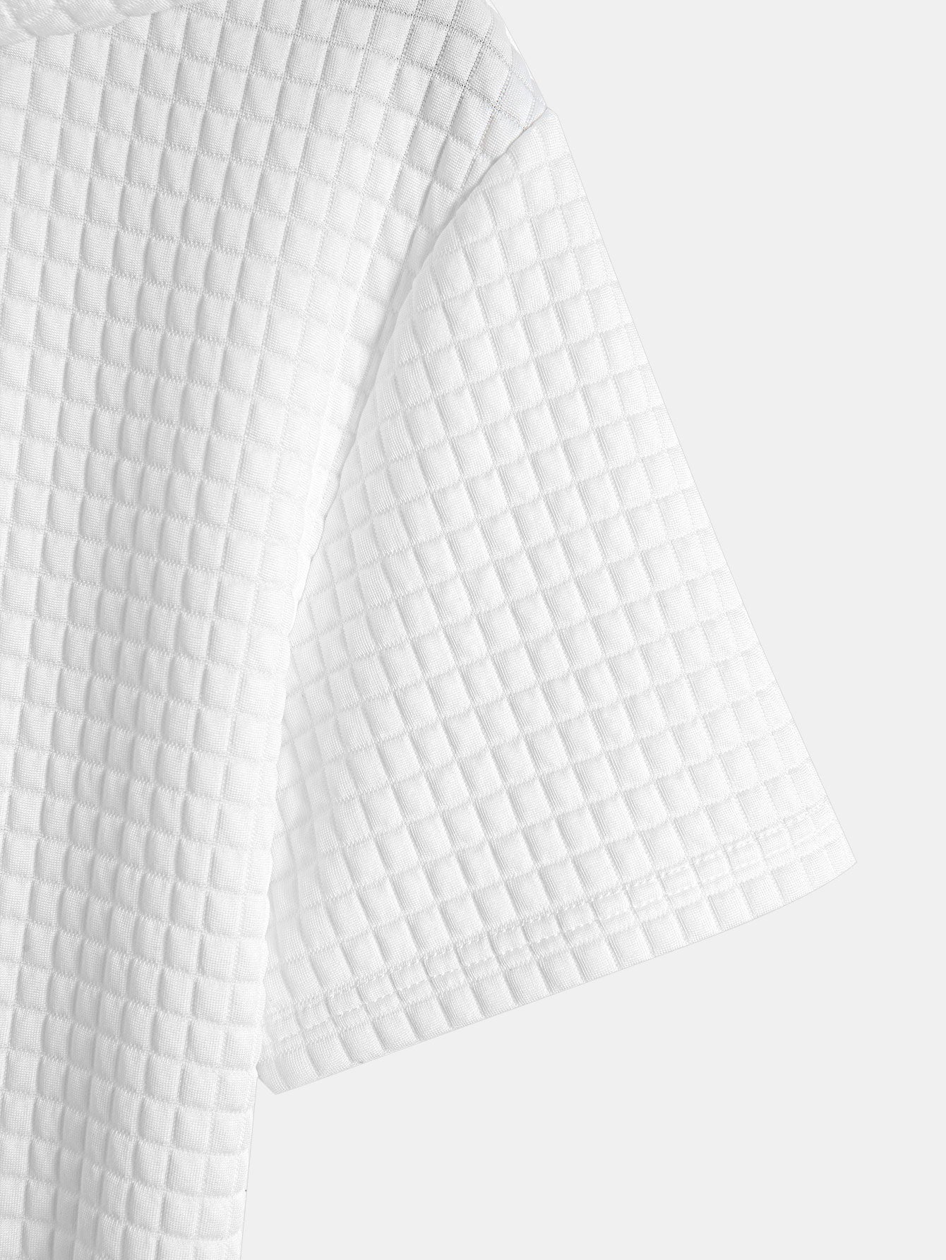 Kangaroo Pocket Waffle Hooded T-Shirt & Shorts