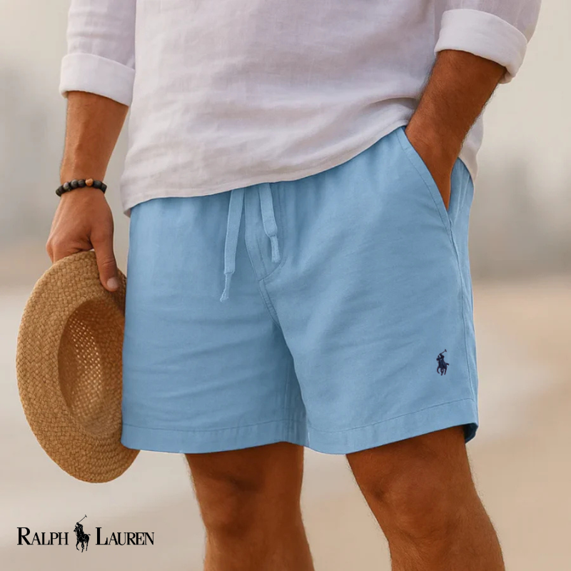 Ralph Lauren| Short Capri en Lin Héritage
