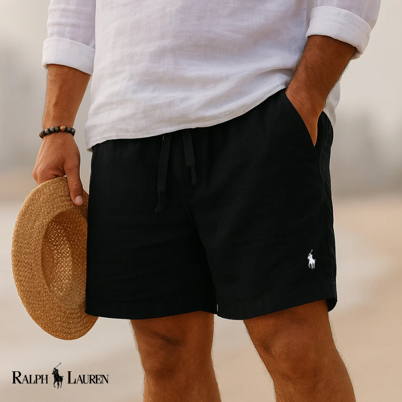 Ralph Lauren| Short Capri en Lin Héritage