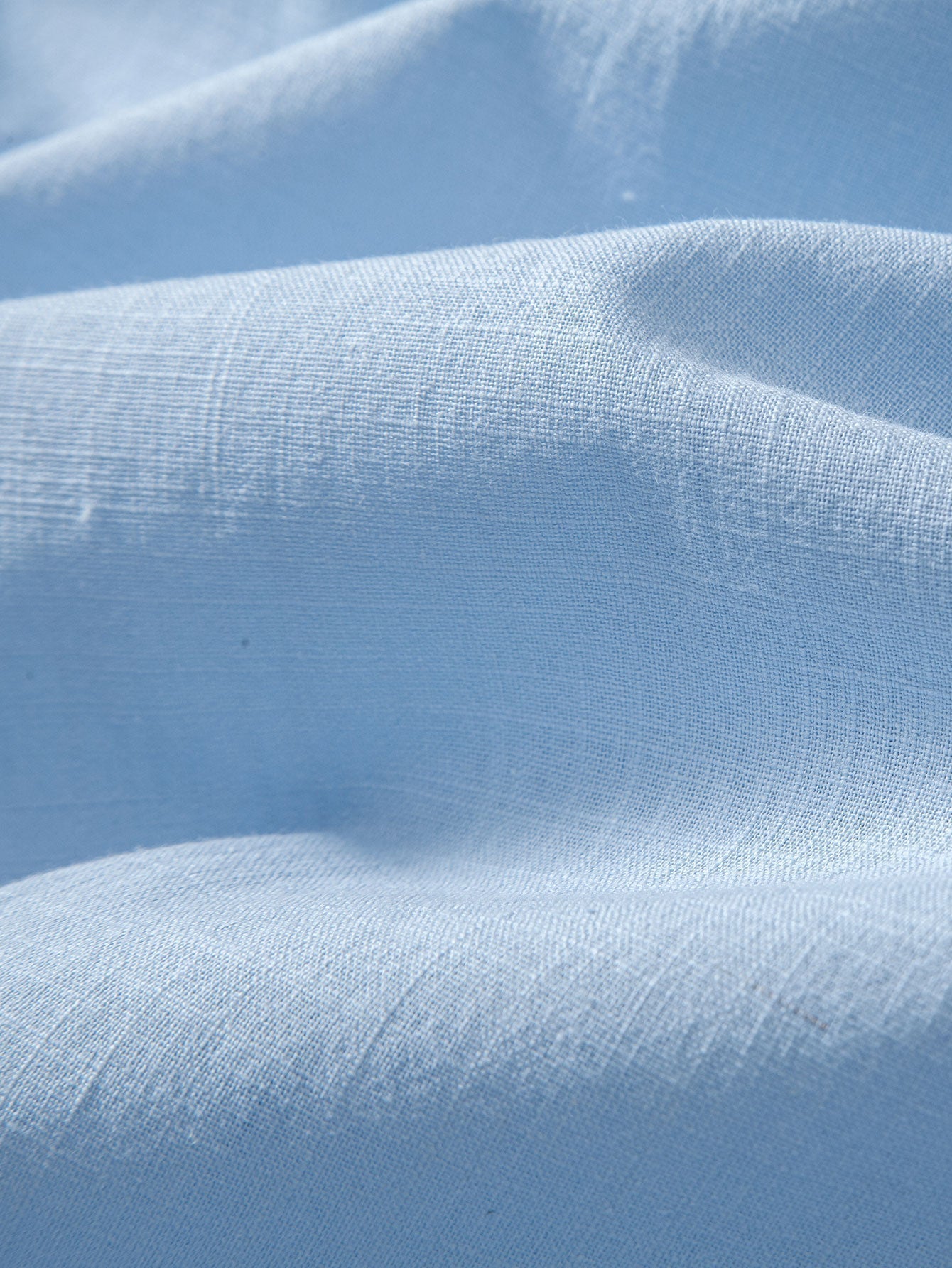 Linen Look Patchwork Bowling Shirt & Straight Leg Linen Pants