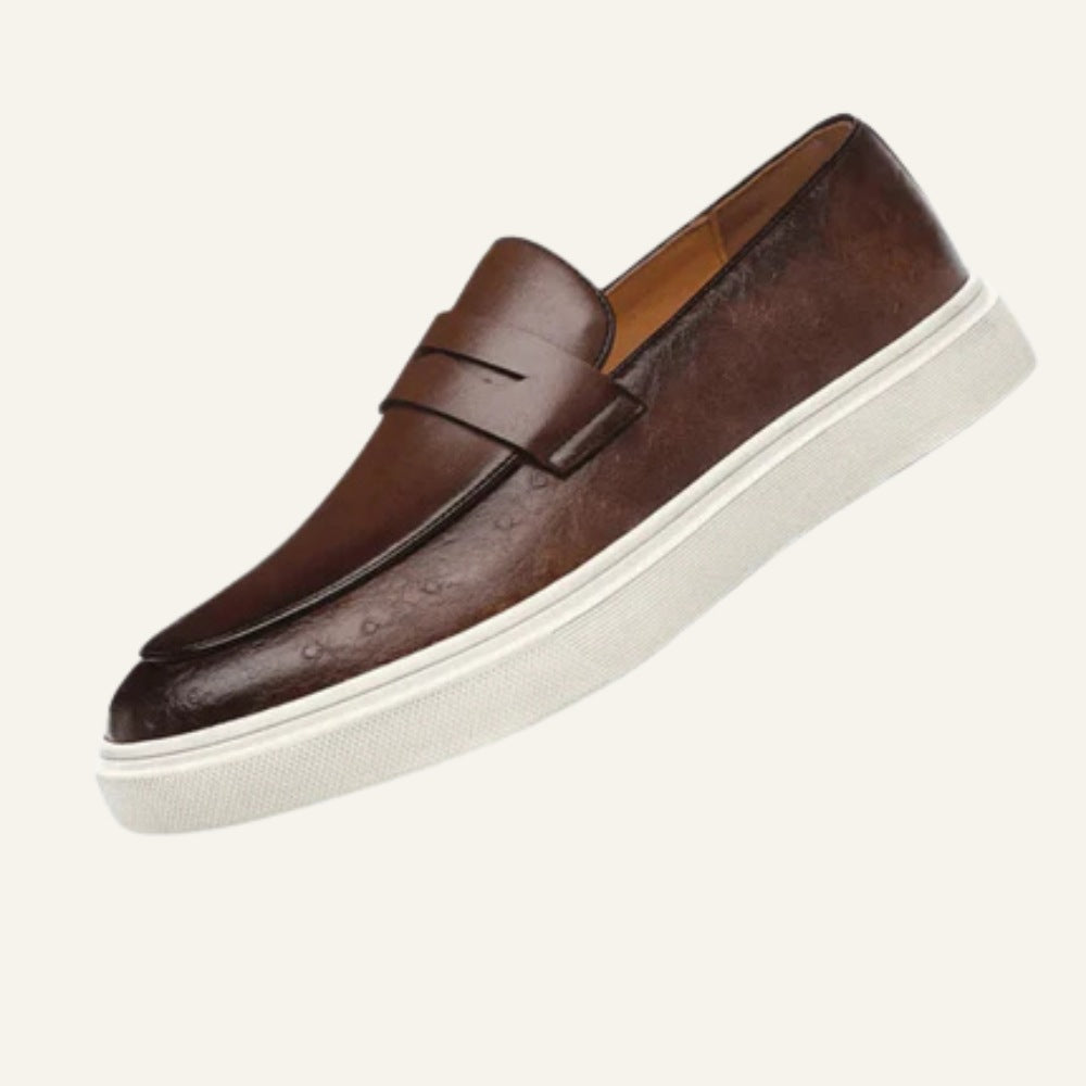 Mocassins Miliani pour hommes en cuir italien