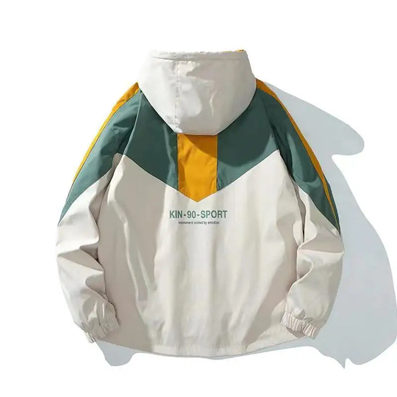 Contrast Hooded Jacket