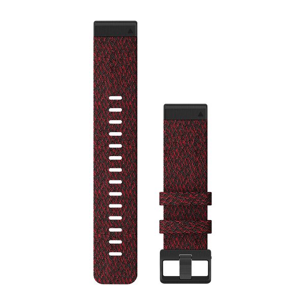 Garmin QuickFit 22mm Heathered Red Nylon Strap 010-12863-06
