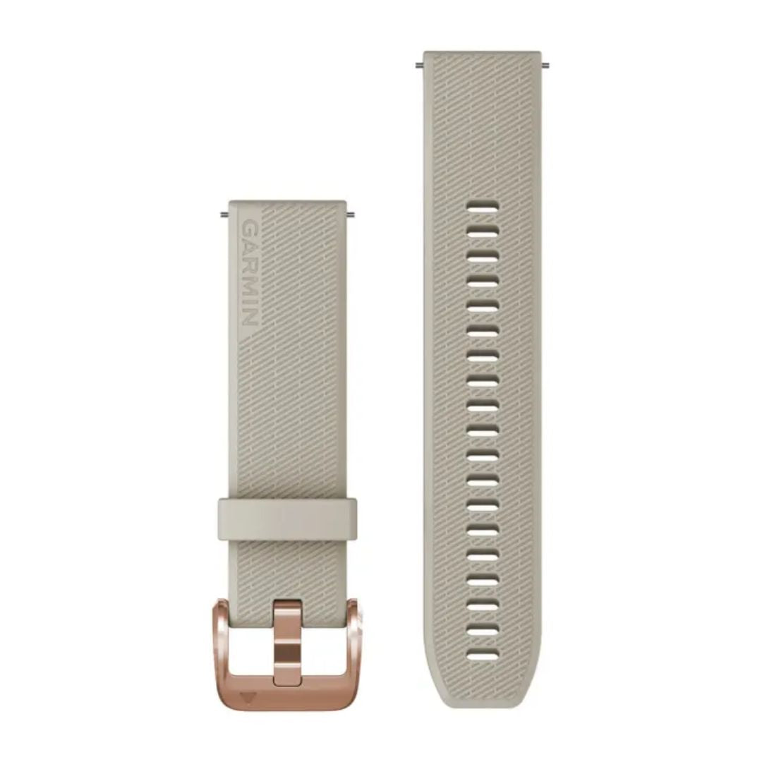 Garmin Quick Release Silicone Strap 20mm, Sand Colored, 010-13114-02