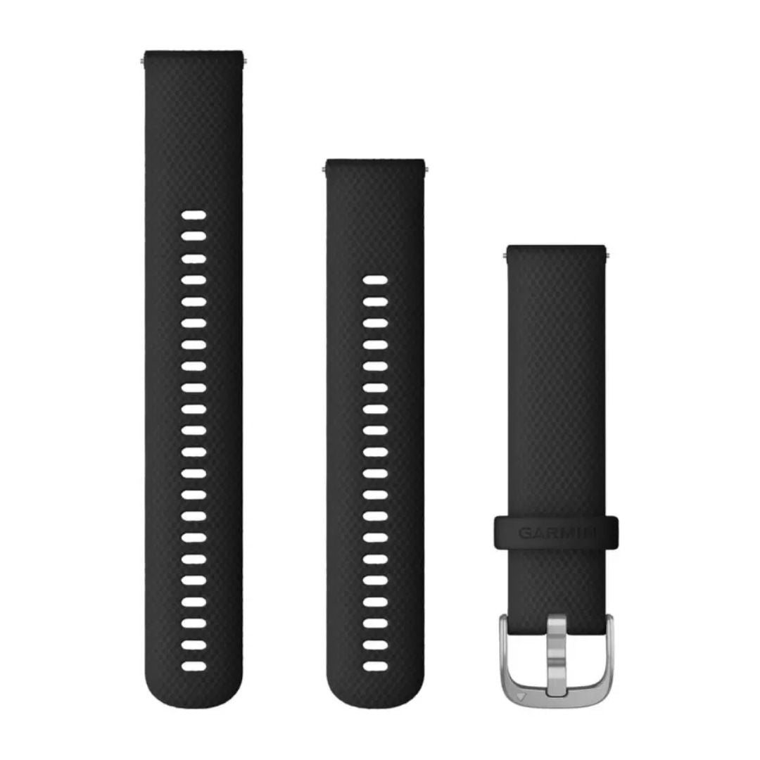 Garmin Quick Release Silicone Strap 20mm, Black, 010-12932-18
