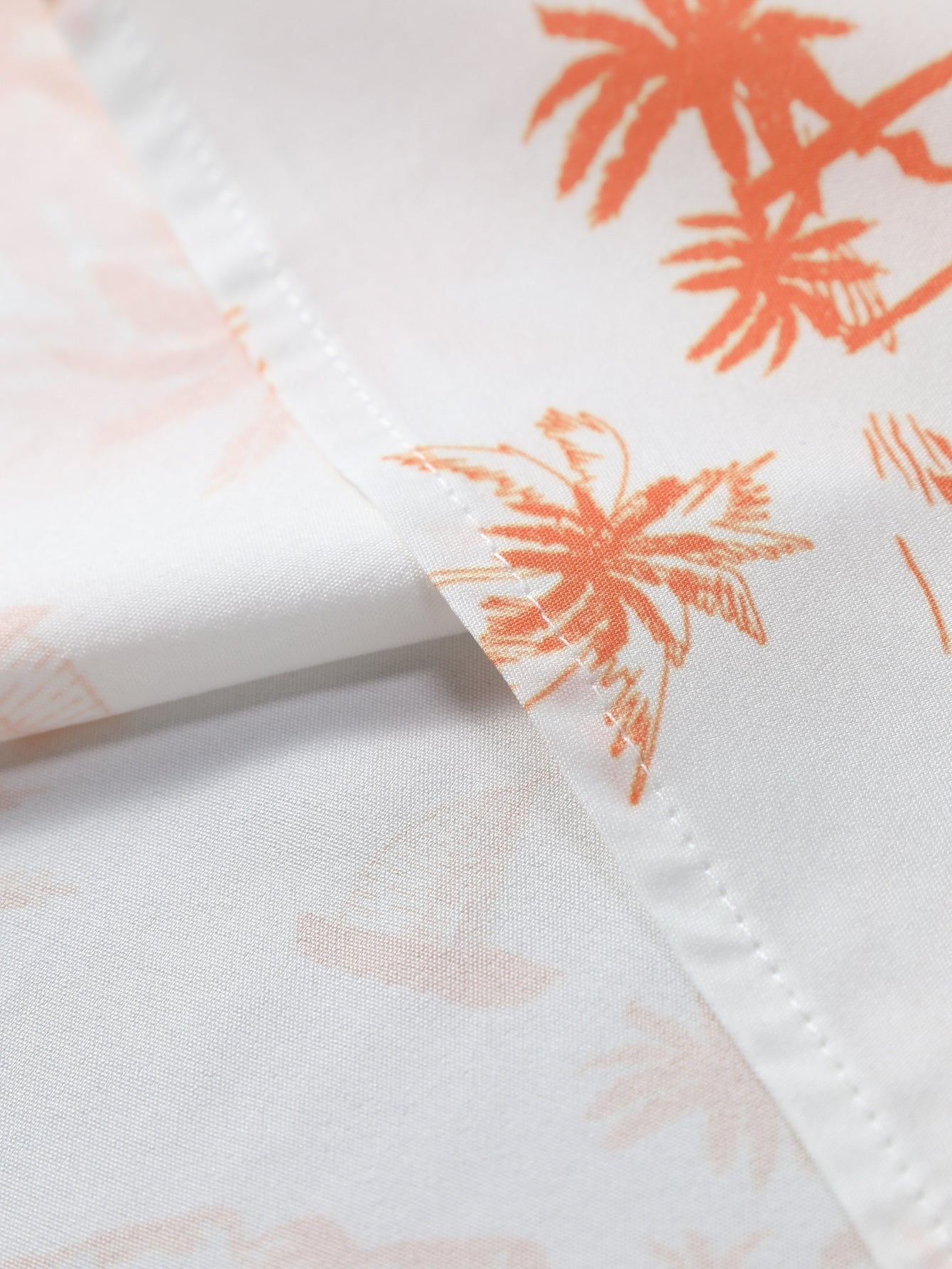 Palm Tree Print Button Up Shirt & Swim Shorts