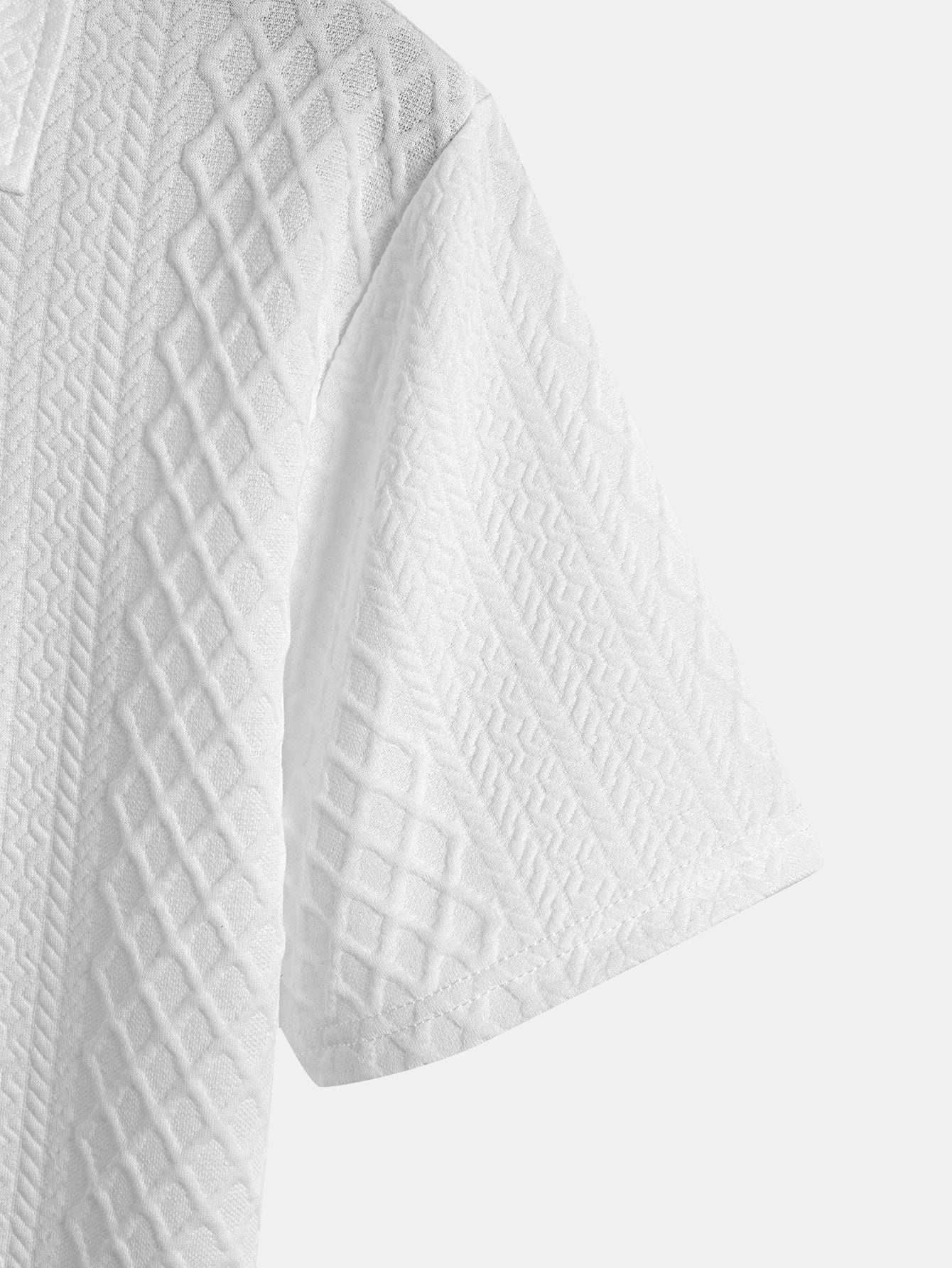 Geometric Diamond Jacquard Polo & Shorts