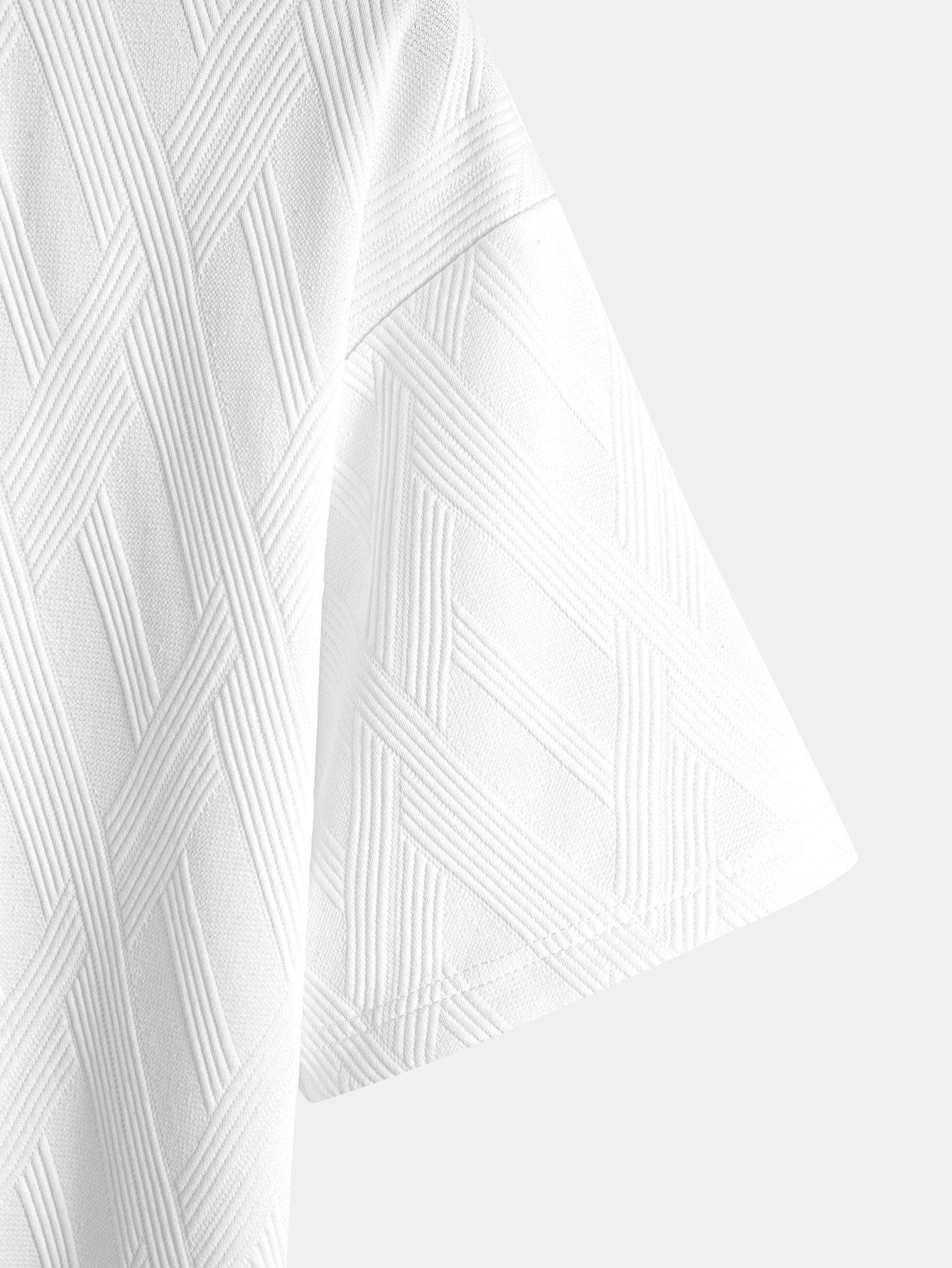 Relax Fit Diamond Jacquard T-Shirt & Diamond Jacquard Shorts