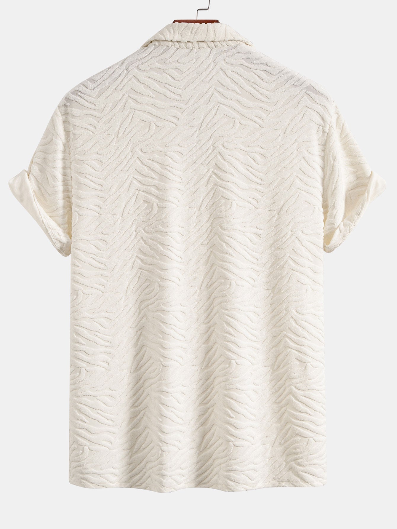 Animal Texture Terry Cuban Shirt & Straight Leg Linen Pants