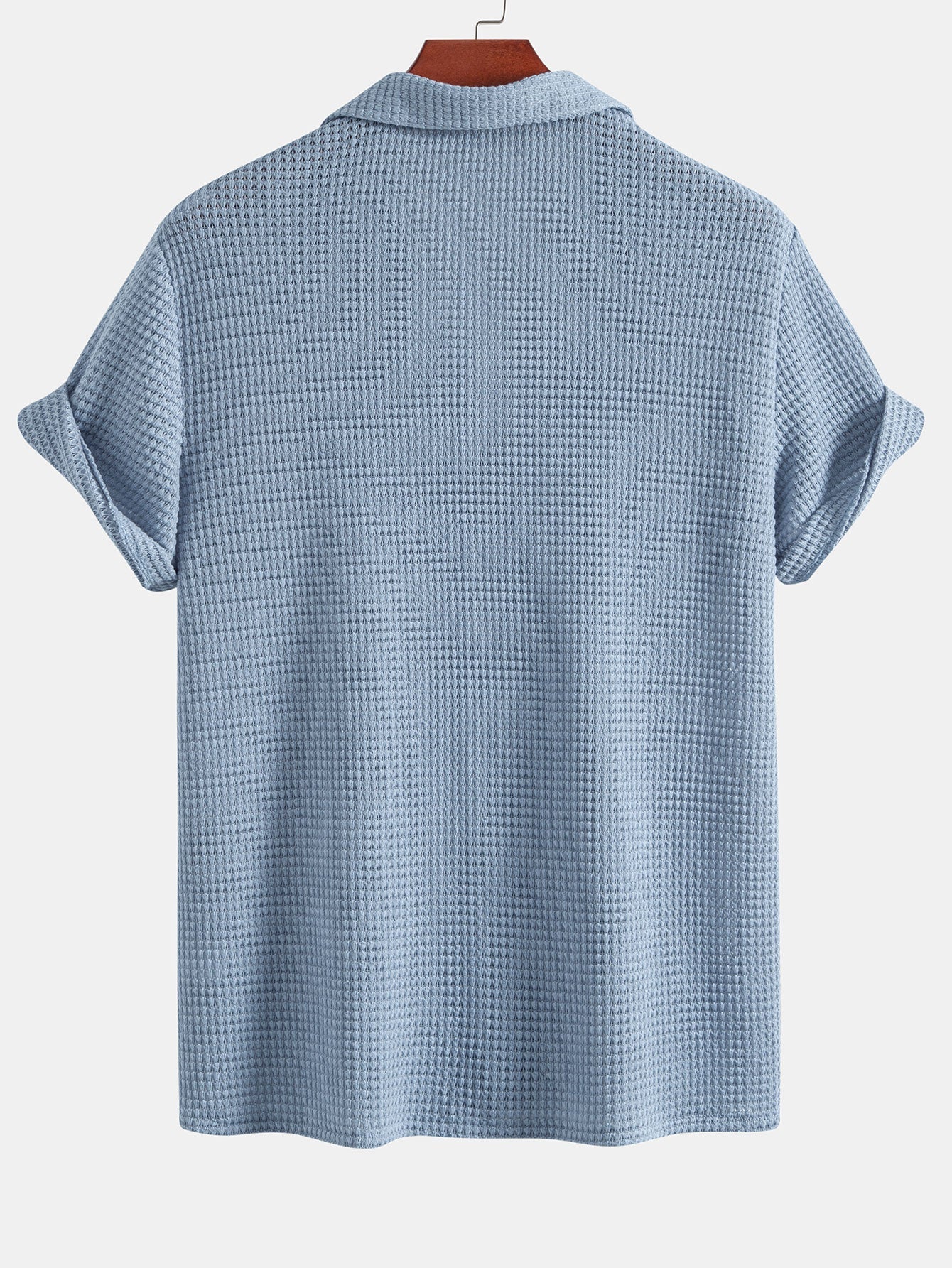 Textured Cuban Shirt & Linen Cotton Blend Drawstring Shorts