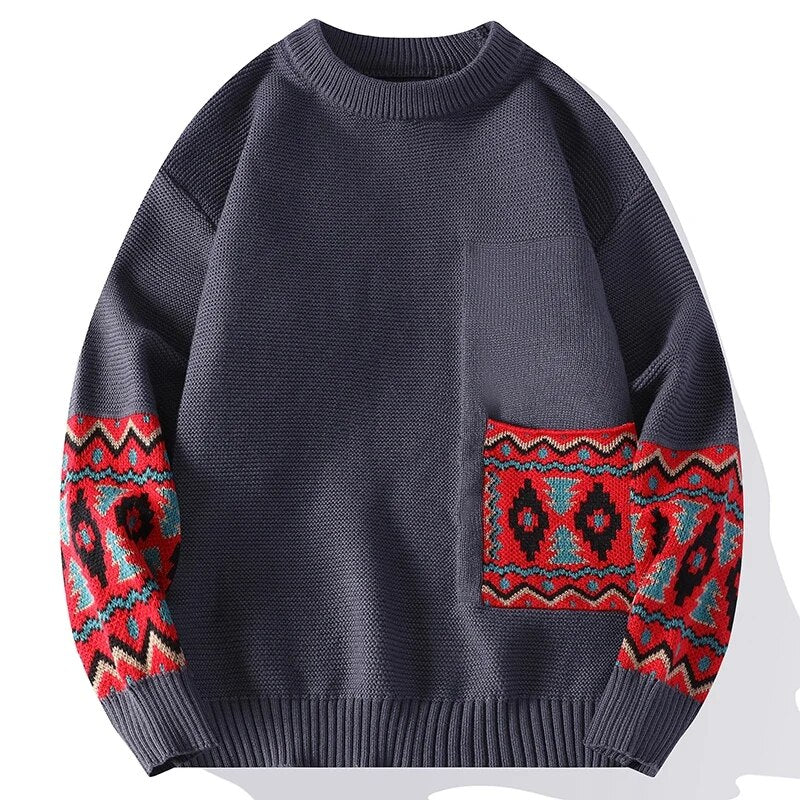 Embroidered Wool Sweater