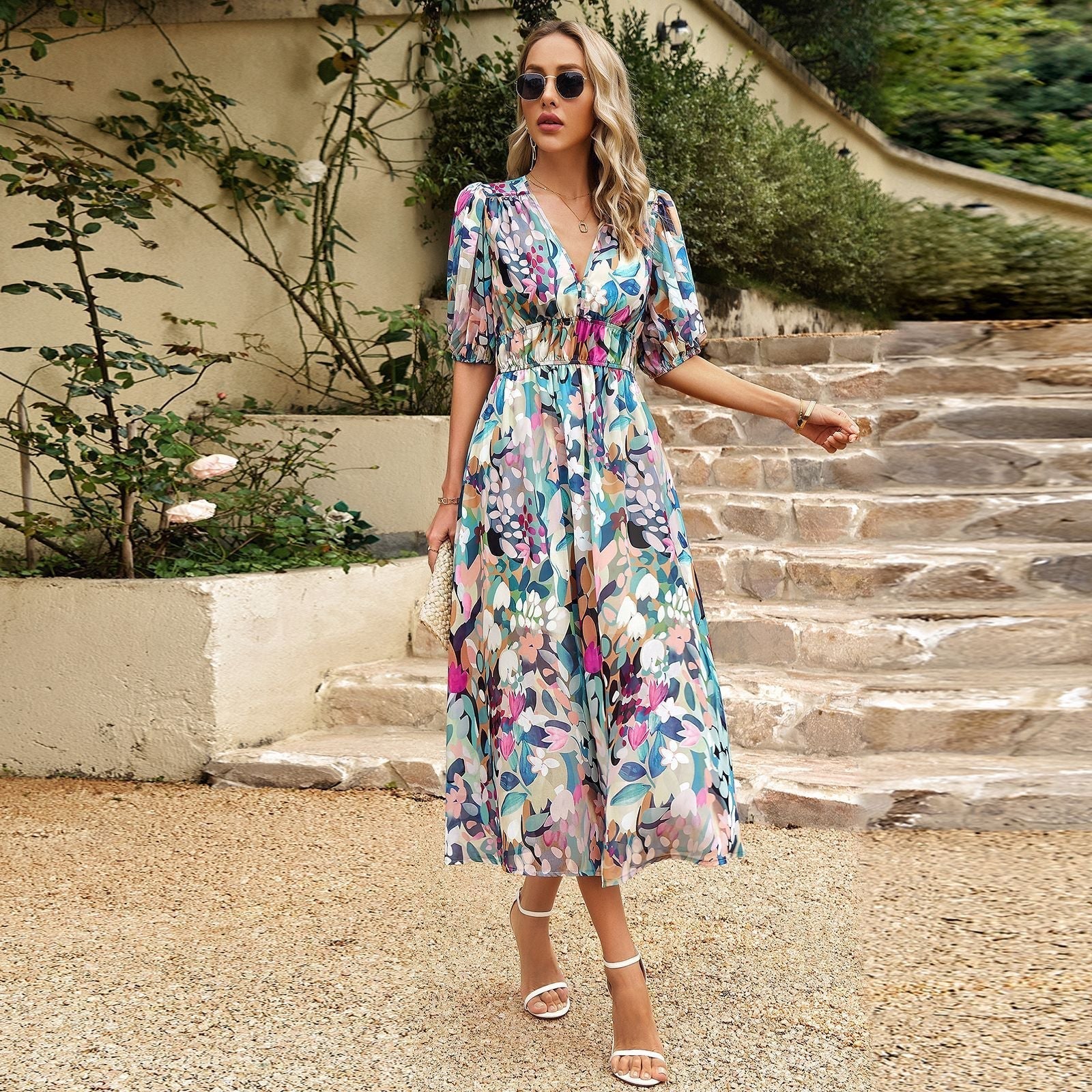 Elegant Floral Dress