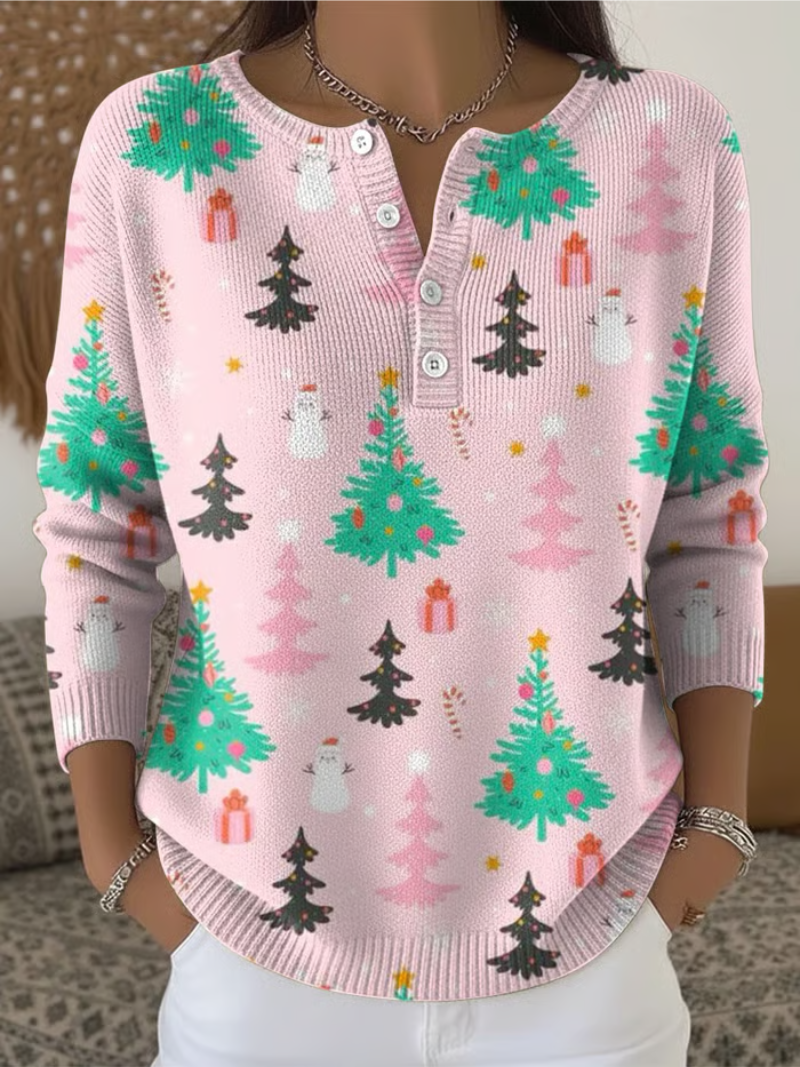Madeleine™ | Pull de Noël avec motif de sapin