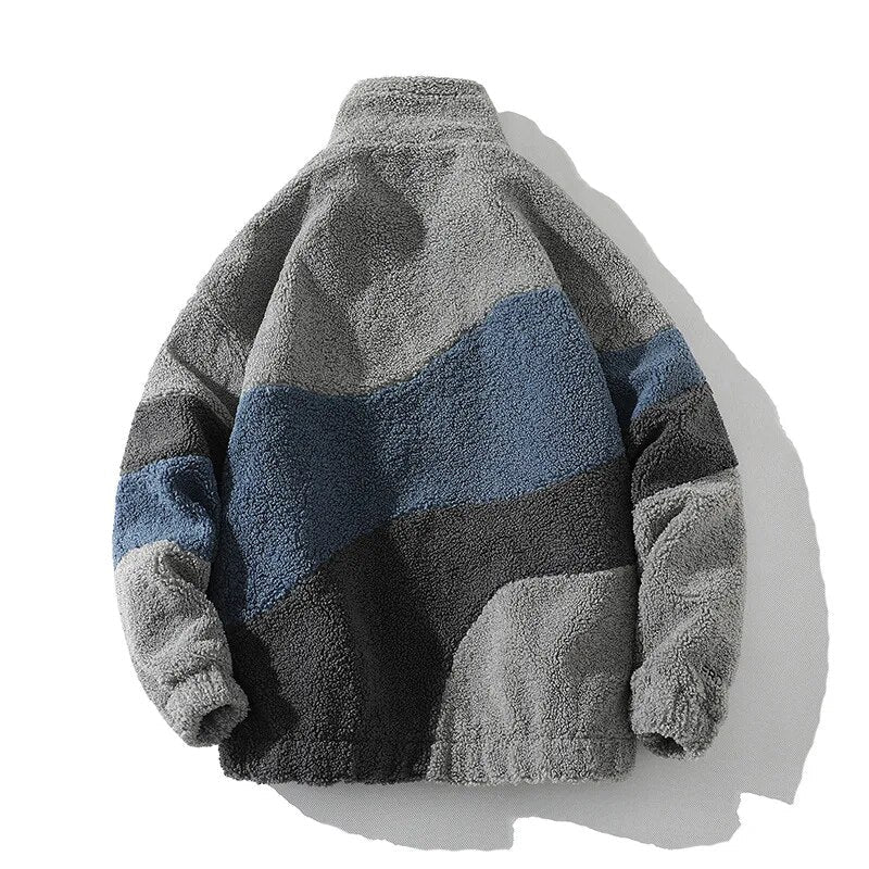 Striped Polar Fleece Jacket