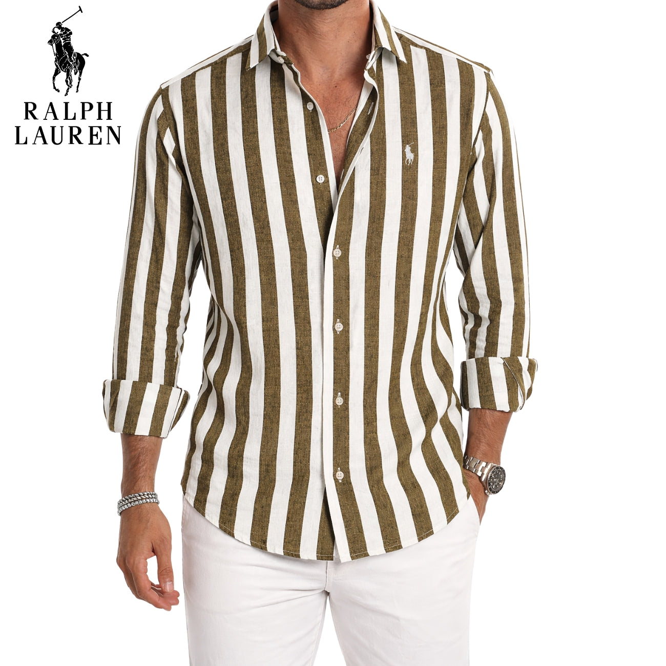 Ralph Lauren - Chemise décontractée à rayures