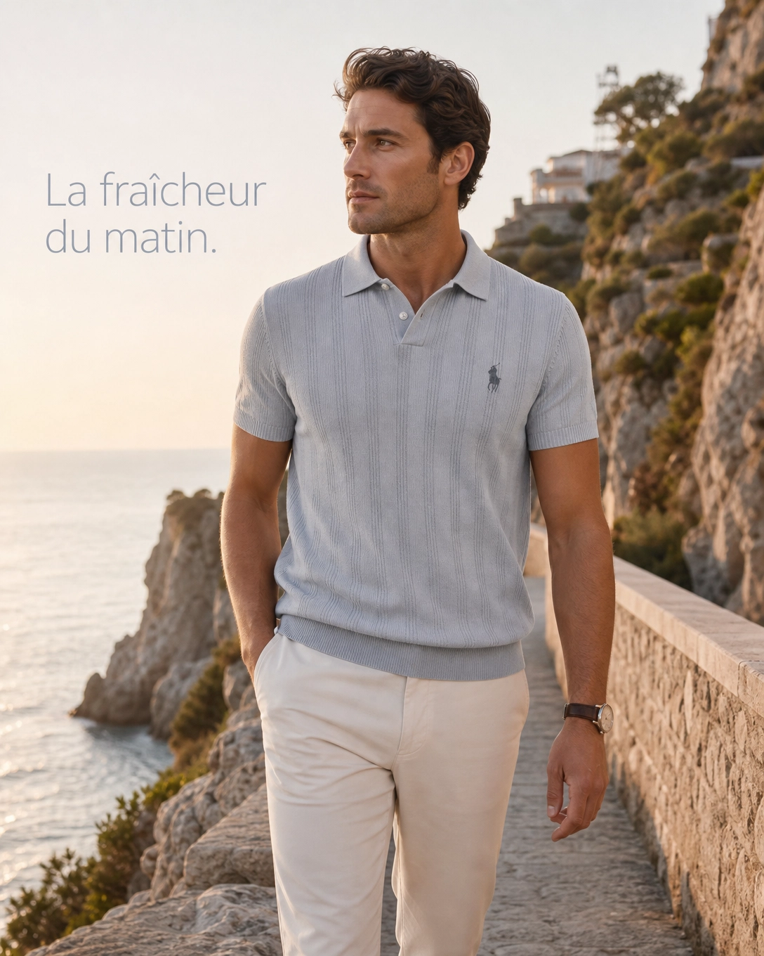 Ralph Lauren - Polo Structuré en Tricot – Élégance