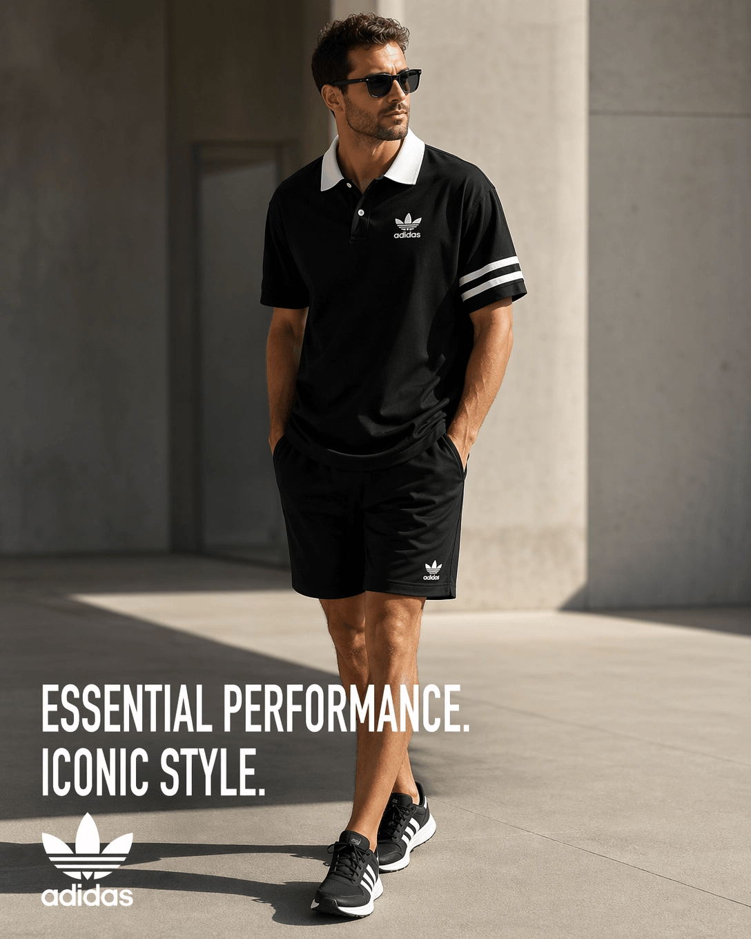 Ensemble Αdіԁаѕ - Polo et Short en Coton