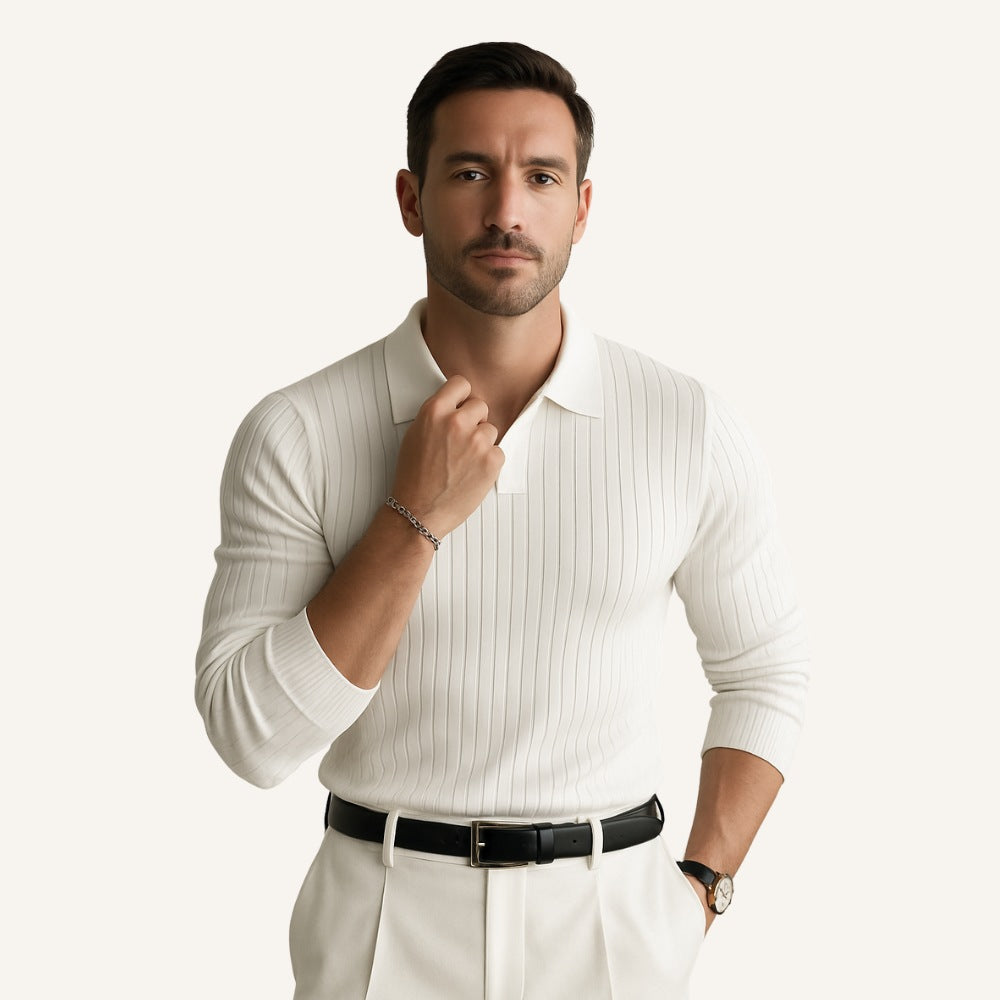 Pull Nazionale à manches longues côtelé