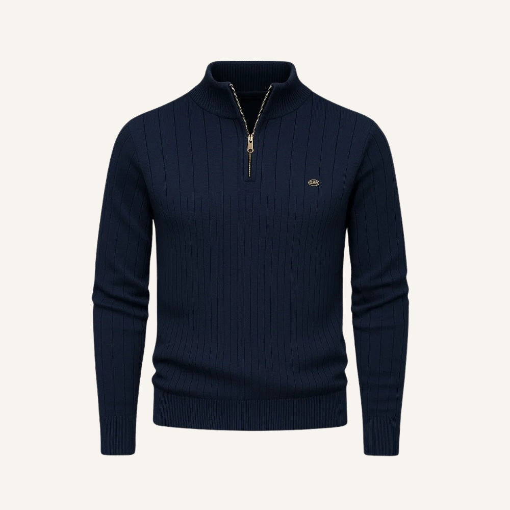 Pull Verri pour homme, col montant et fermeture éclair