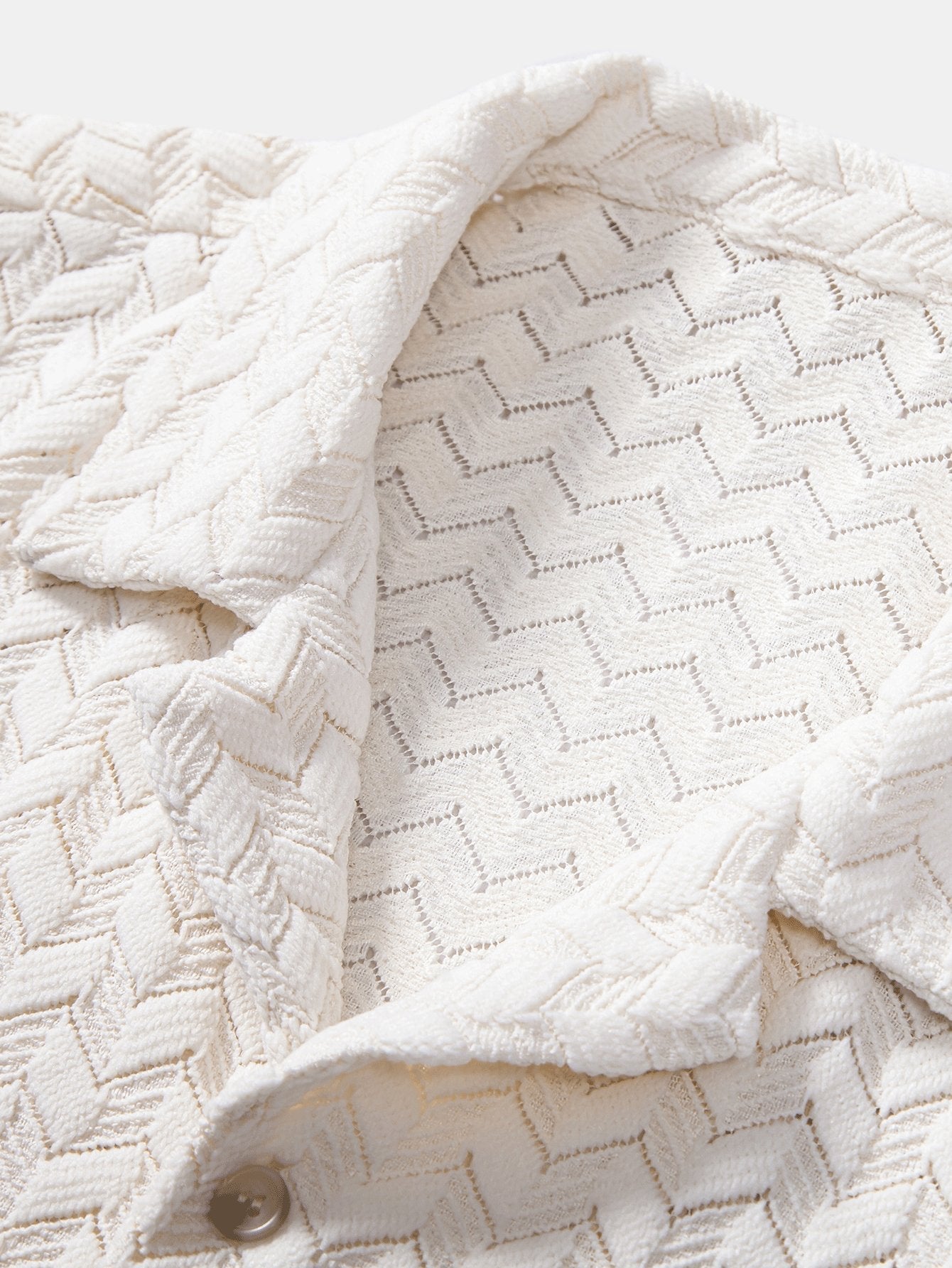 Textured Cuban Shirt & Straight Leg Linen Pants