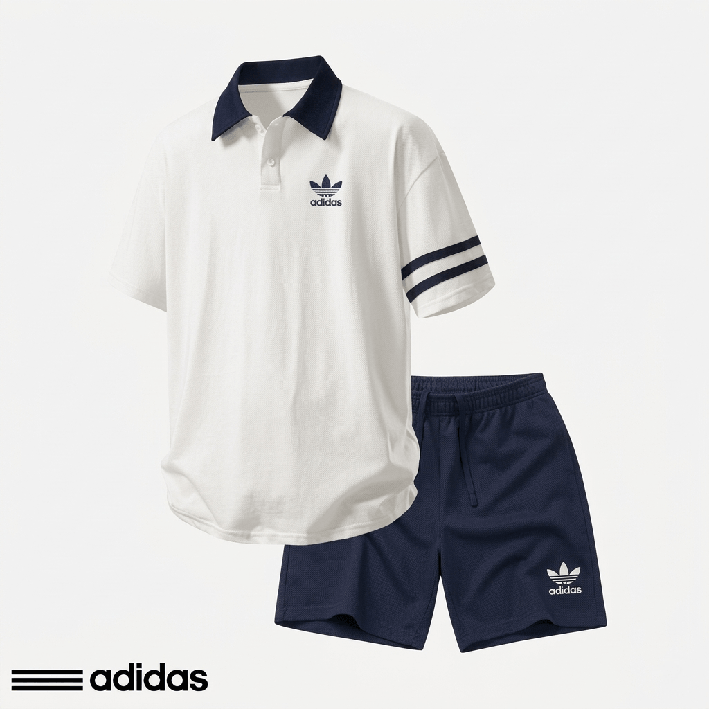 Ensemble Αdіԁаѕ - Polo et Short en Coton