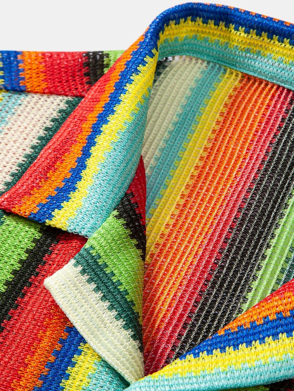 Colorful Striped Waffle Texture Cuban Shirt & Swim Shorts