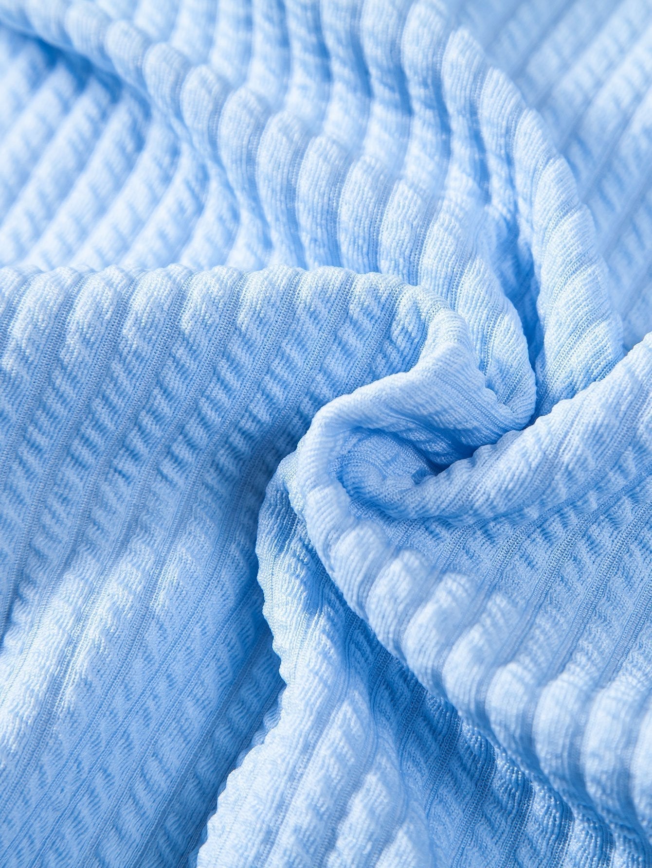 Relax Fit Ribbed T-Shirt & Drawstring Ribbed Shorts