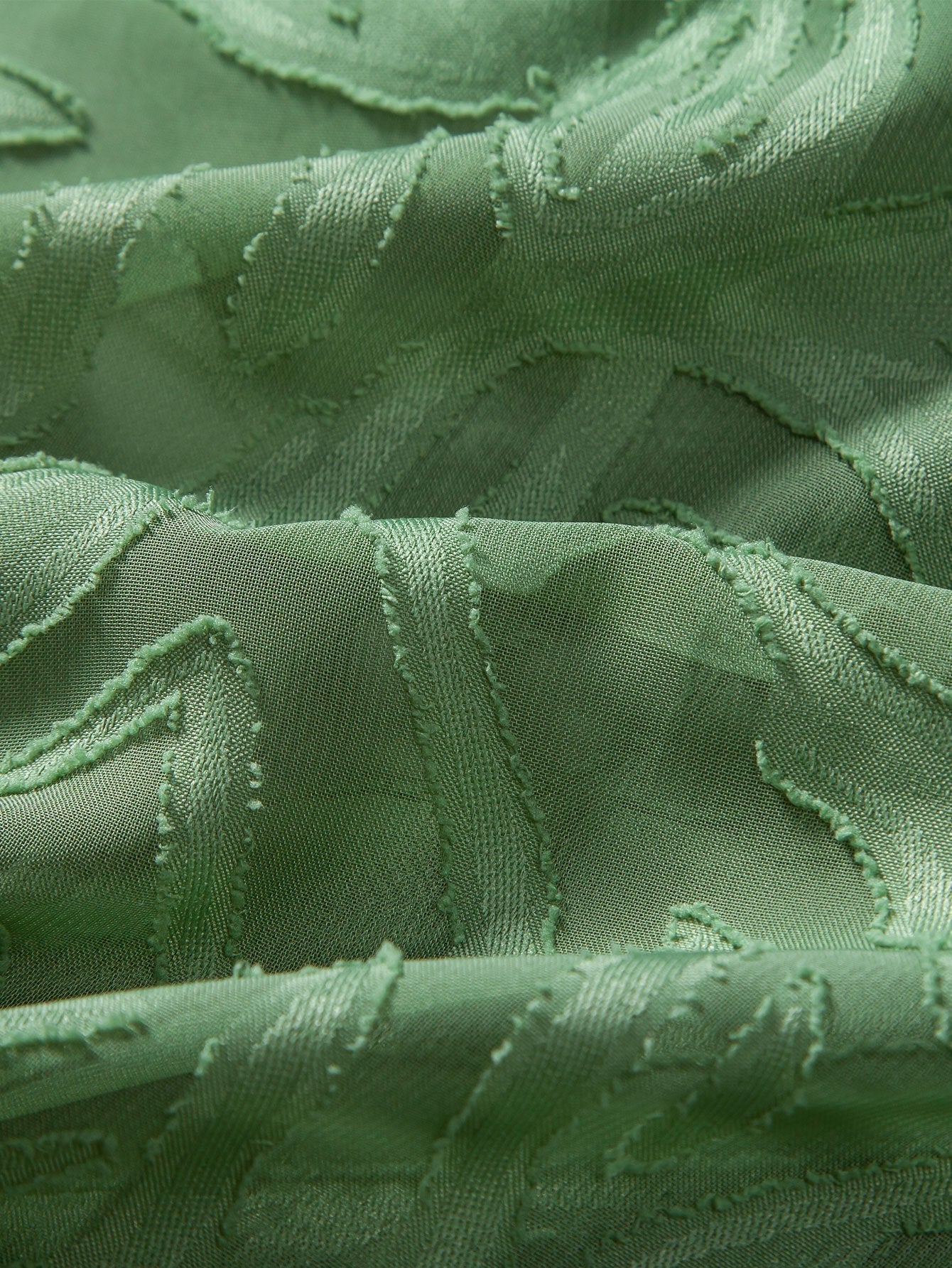 Jacquard Texture Cuban Shirt & Straight Leg Linen Pants